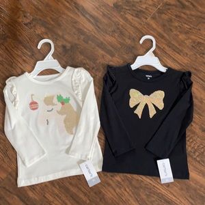 Set of 2 brand new toddler holiday shirts!